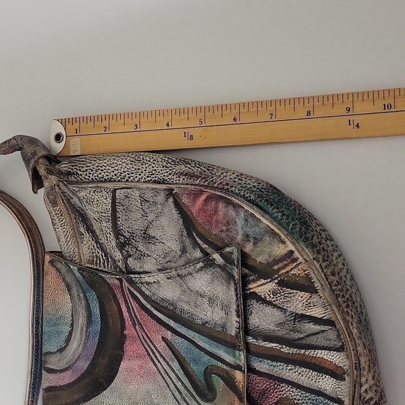 ♡♤Hostpick ♡♤Vintage SMDC Hand painted genuine Leather  CROSSBODY BAG - Picture 12 of 13